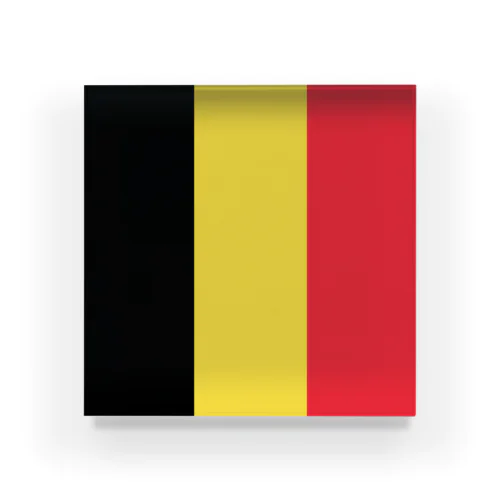 ベルギーの国旗 アクリルブロック