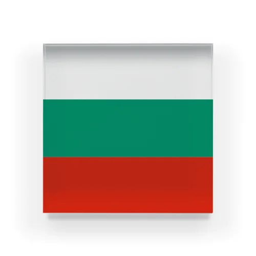 ブルガリアの国旗 アクリルブロック