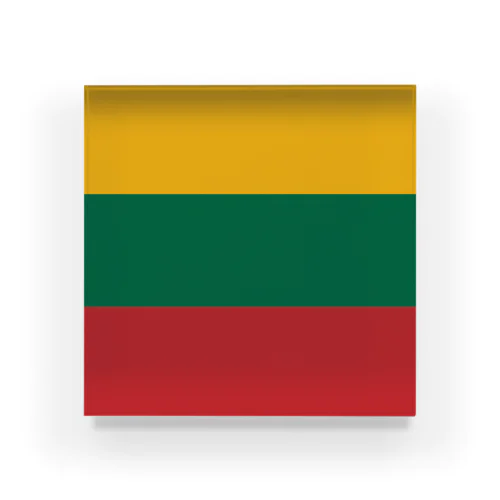 リトアニアの国旗 Acrylic Block