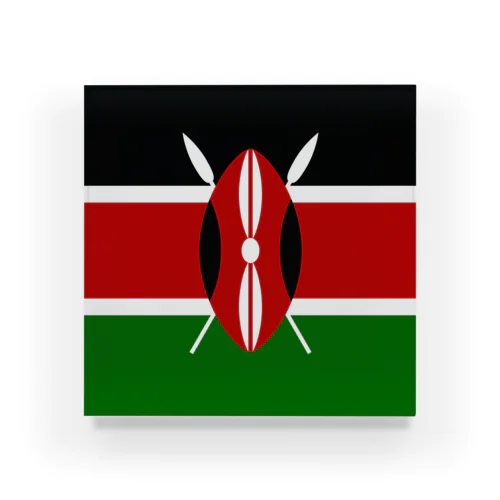 ケニアの国旗 アクリルブロック