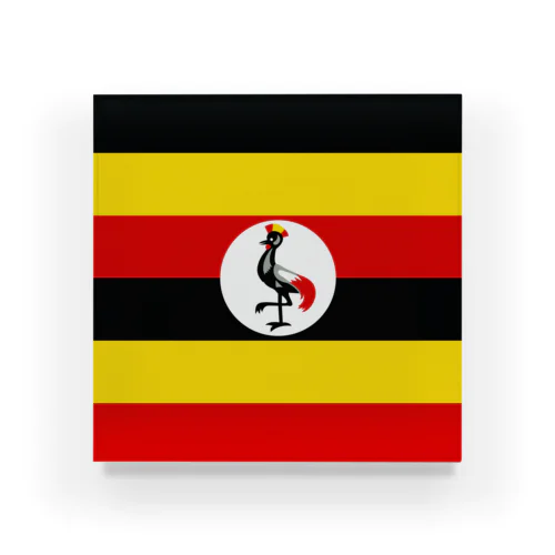 ウガンダの国旗 アクリルブロック