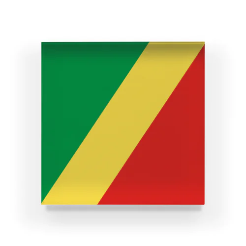 コンゴ共和国の国旗 Acrylic Block