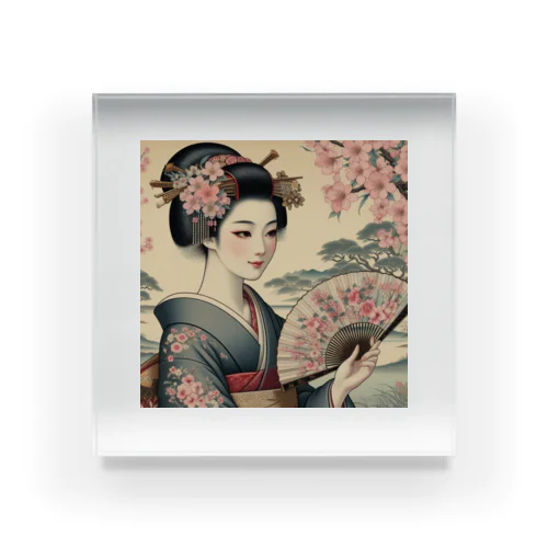 美しい日本女性のグッズ Acrylic Block