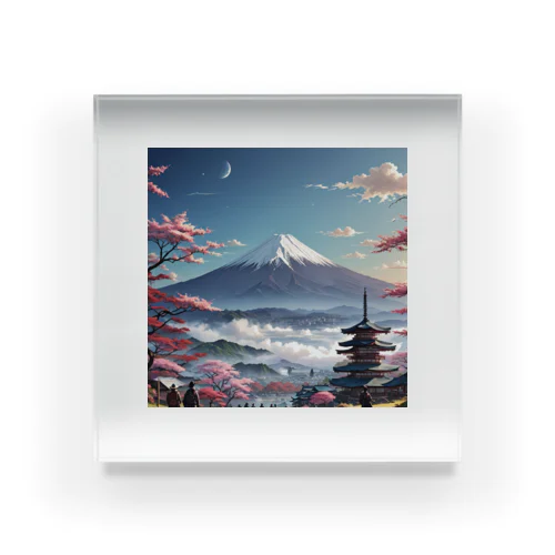 富士山アクリル Acrylic Block