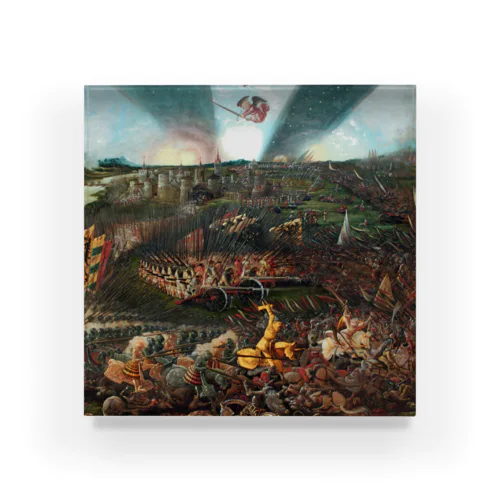 レーゲンスブルク近郊でのアヴァール人に対するカール大帝の勝利 / The Victory of Charlemagne over the Avars near Regensburg Acrylic Block