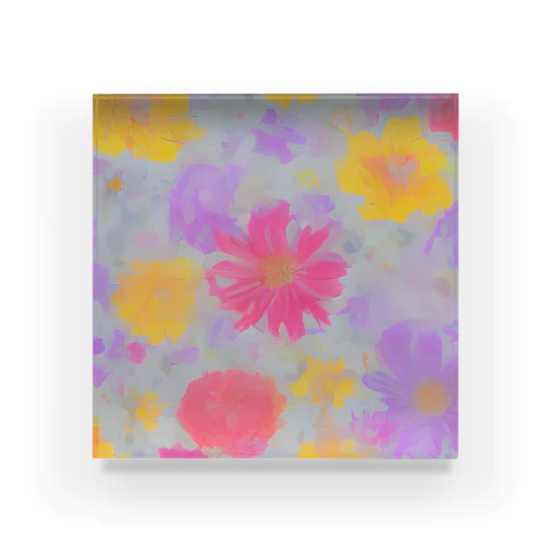 Flower Acrylic Block