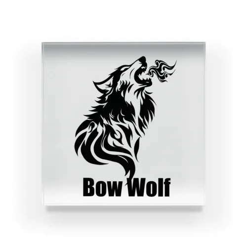 Bow Wolf Acrylic Block