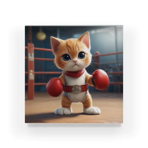 ボクサーCat🥊🐾 Acrylic Block