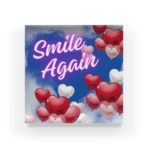 smile again Acrylic Block