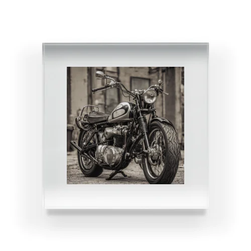 ヴィンテージオートバイの美学 Acrylic Block