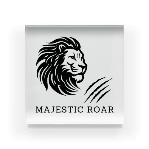 Majestic Roar Acrylic Block