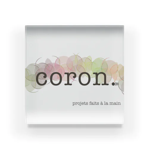 coron.ショップブランドマーク Acrylic Block