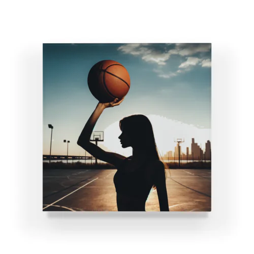 basketgirl Acrylic Block