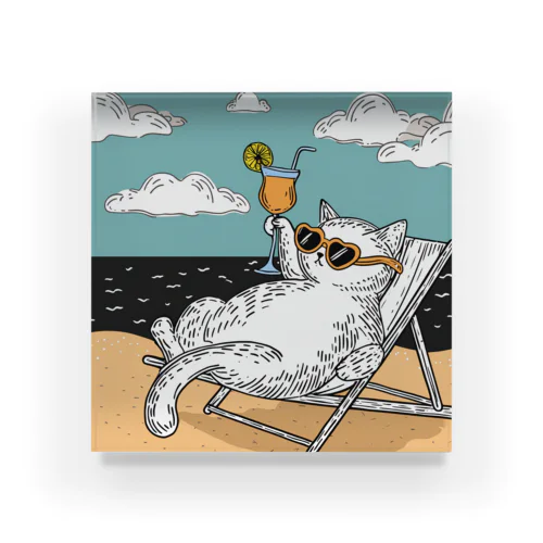 リゾートCat🏖 Acrylic Block