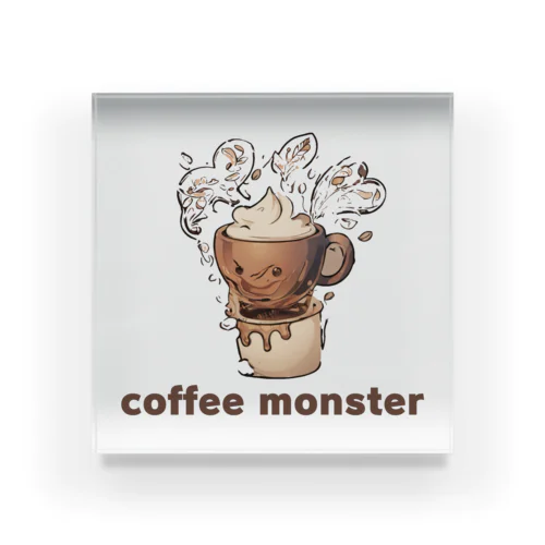 Coffee Monster Java Acrylic Block