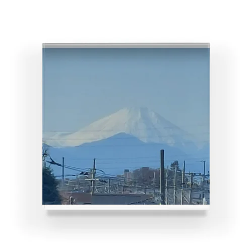 元日の富士山 Acrylic Block