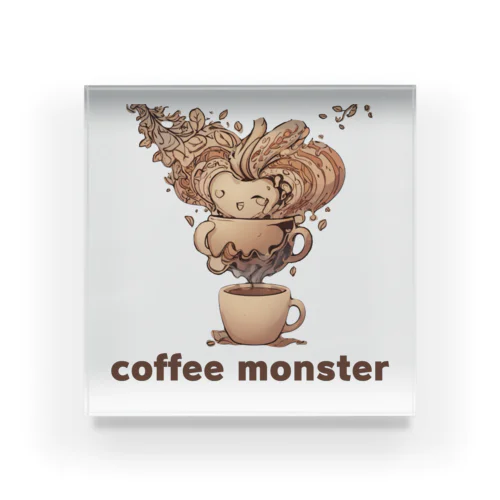 coffee monster Bourbon Acrylic Block