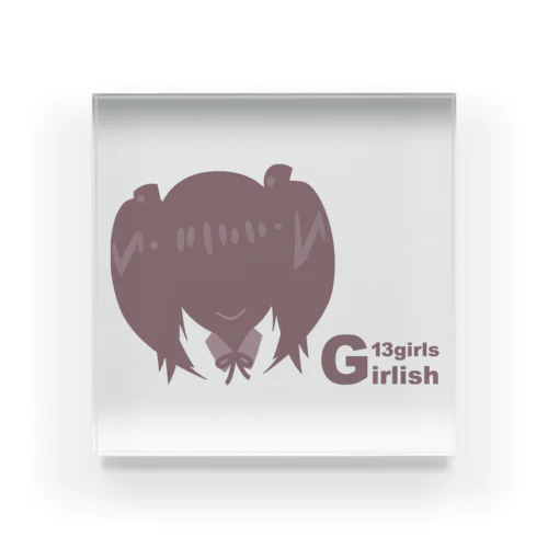 13girls G - 毒島 ユリ（ピンク） アクリルブロック