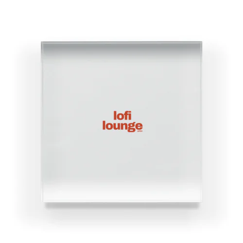 Lofi Lounge 赤 Acrylic Block