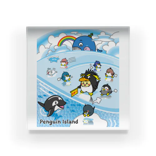 Penguin Island / ペンギンアイランド アクリルブロック