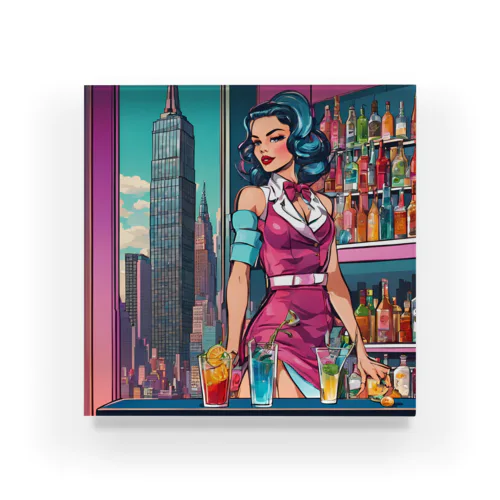 🌃摩天楼バー🍸美女✨ Acrylic Block