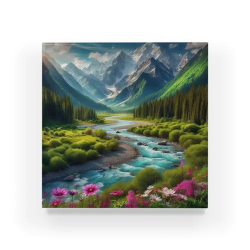 「美しい山風景グッズ」 Acrylic Block