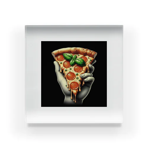 おしゃれなpizzaのグッズ Acrylic Block