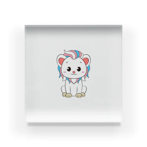 ３色たてがみらいおん Acrylic Block