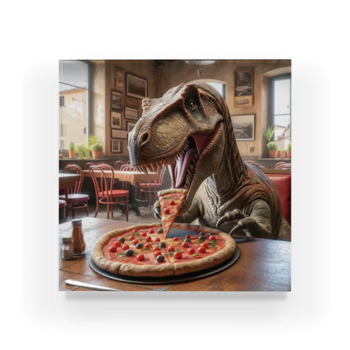 ピザ🍕食うティラノサウルス アクリルブロック