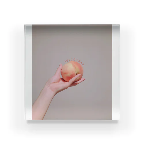すいこすなっぷ「あのときのMOMO」 Acrylic Block