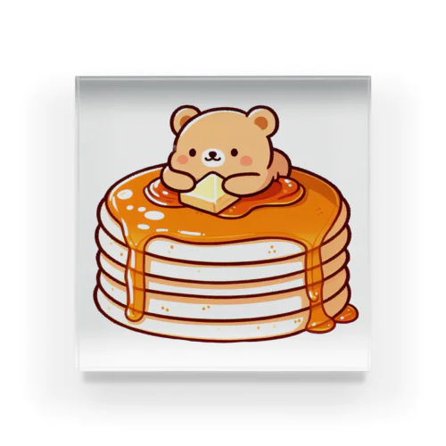 ホットケーキとクマさん Acrylic Block