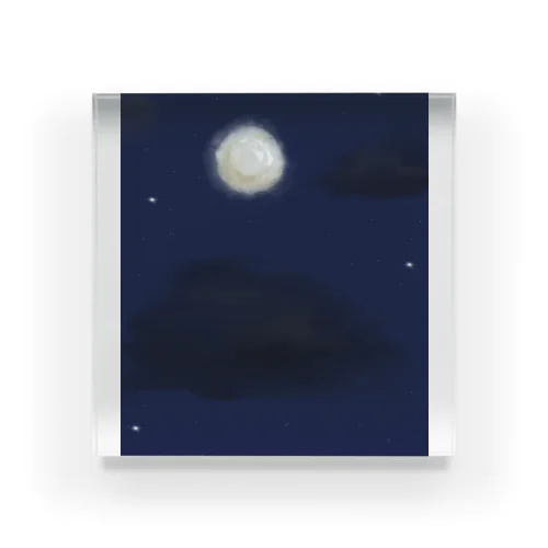 ある秋の月夜 Acrylic Block