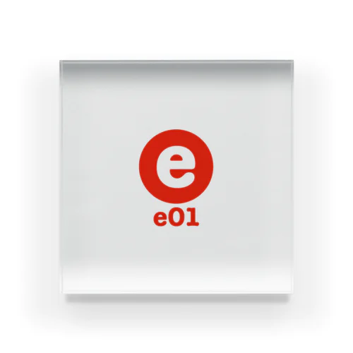 「次世代ミネラルウォーターe01」公式グッズ Acrylic Block