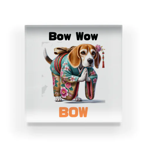 Bow-Wow-BOW　ビーグル Acrylic Block