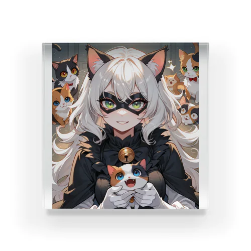 猫魔女の陰謀 二次元タレイアシリーズNo.3 4-3-250222 Acrylic Block