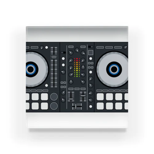 シンプルなDJコントローラーのイラストです! Acrylic Block