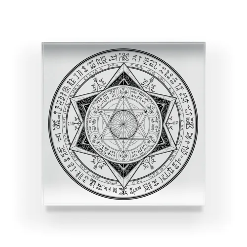 アミュレット・ステッカー【開運、幸運、魔除け】Sacred Spot Sticker Acrylic Block