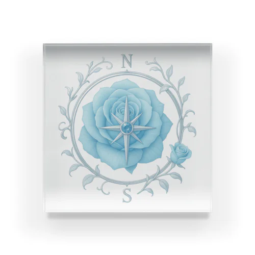 蒼薔薇の羅針盤 -癒しの光- Acrylic Block
