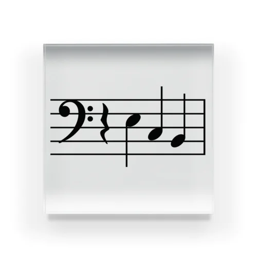 ミドシ巳年音符 Acrylic Block