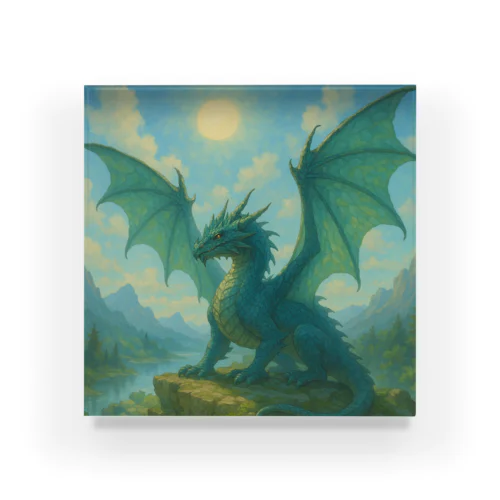 翠陽のドラゴン Acrylic Block