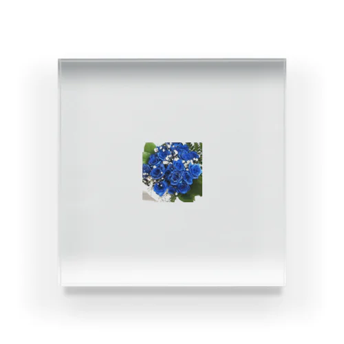 Rose (blue) アクリルブロック