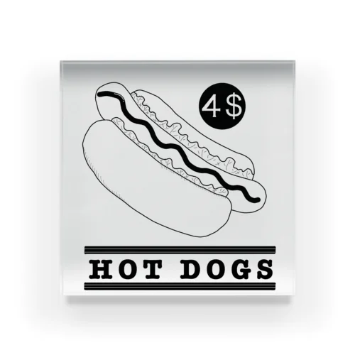 HOT DOGS Acrylic Block