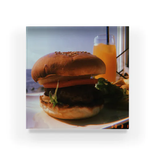 hamburger Acrylic Block