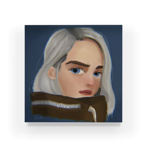 Stylized Billie Eilish Portrait アクリルブロック