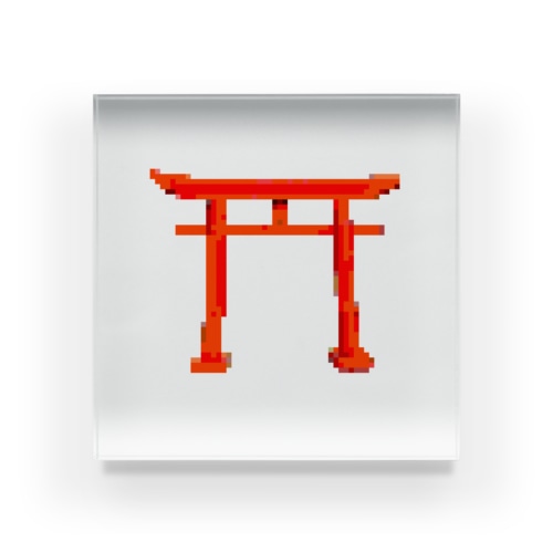 ドット鳥居 Acrylic Block