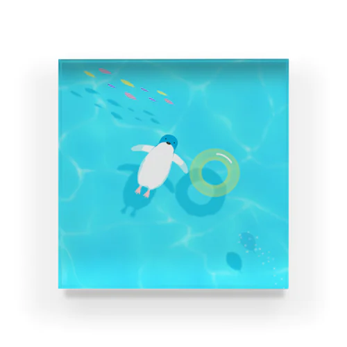 ぷかぷかペンギン Acrylic Block