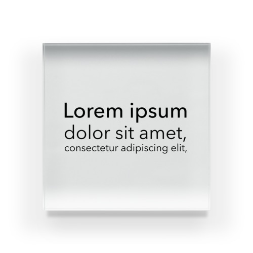 Lorem ipsum Acrylic Block