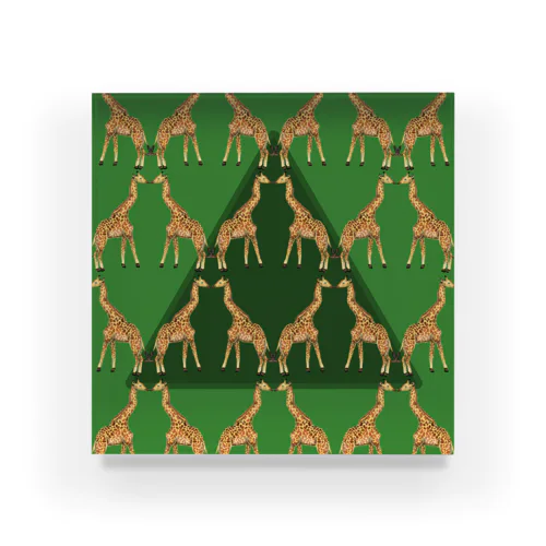 KISSING GIRAFFES Acrylic Block