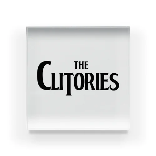 THE CLITORIES ロゴ アクリルブロック