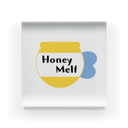 HoneyMelt LOGO Acrylic Block